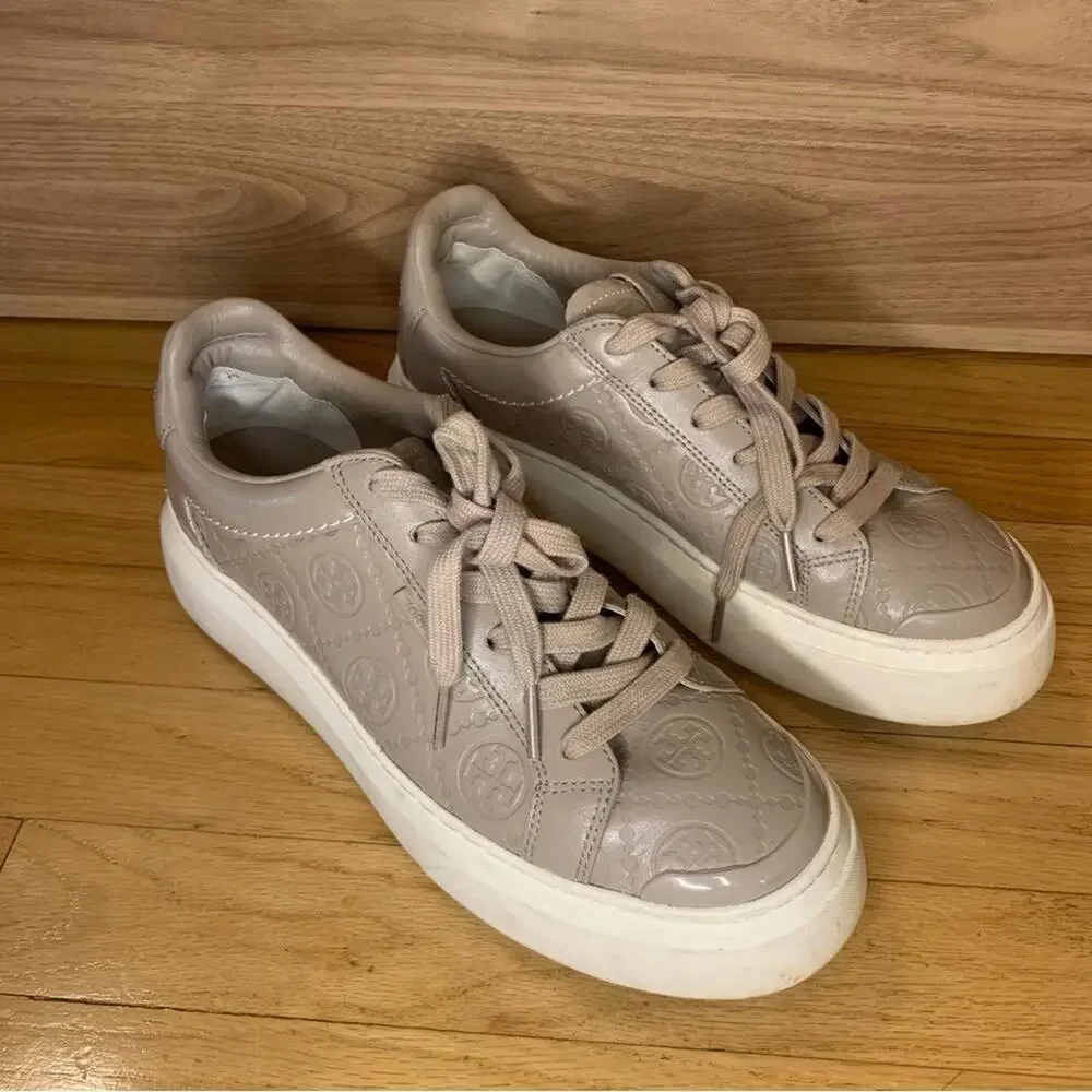 Tory Burch T Monogram Ladybug Sneaker in Fresh Clay - Size 9